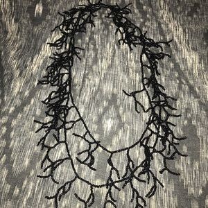Beautiful Black Beaded Necklace